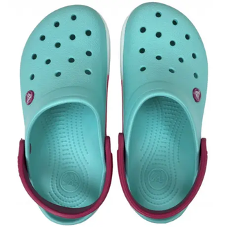 CROCS CROCBAND II CLOG ГОЛУБЫЕ С РОЗОВЫМ