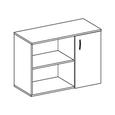 Тумба Гермес с дверкой