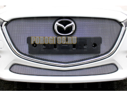 Защита радиатора Mazda 3 2016-2019 chrome верх