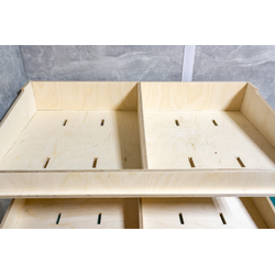 (МКФ1000) Мебель-конструктор из фанеры двойная полка "Дуо"