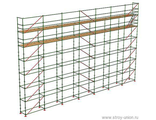 Леса строительные стоечные приставные с клиновым креплением