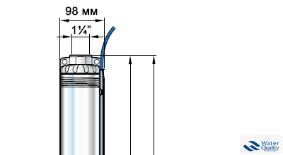 Насос скважинный Pedrollo 4SR 2m/10 -PD