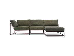 Угловой диван Olive Military Fabric Sectional sofa