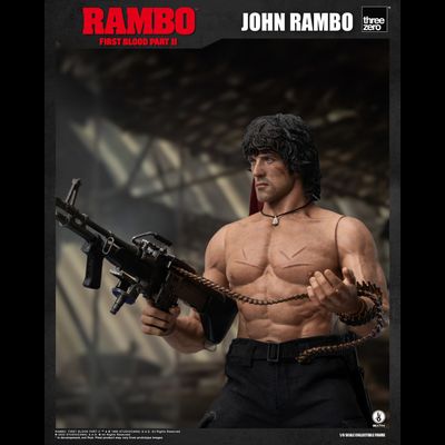 Джон Рэмбо в черном (Сильвестр Сталлоне)  - Коллекционная ФИГУРКА 1/6 scale John Rambo 2.0 (3Z03280W0) - Threezero