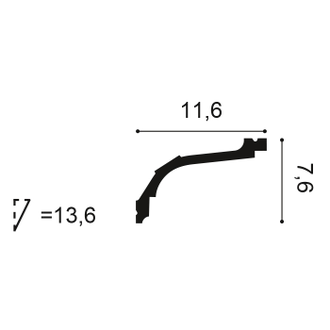 Карниз C220 - 7,6*11,6*200см