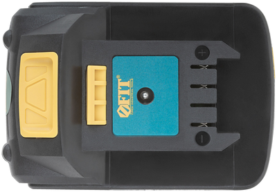 Батарея аккумуляторная 20 В, Li-Ion, 2,0 Ач, 0,4 кг, индикатор заряда, коробка FIT, 79935