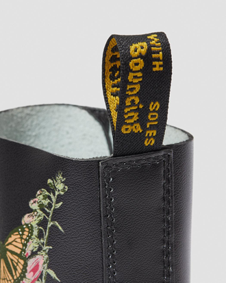 Dr. Martens 1490 Wild Botanics Floral Black высокие