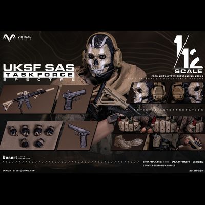 ПРЕДЗАКАЗ - Саймон "Гоуст" Райли (Призрак, Ghost, Call of Duty Modern Warfare 2019) - Коллекционная фигурка 1/12 UK SAS Task Force (VM059) - VTS TOYS ?ЦЕНА: 9700 РУБ.?