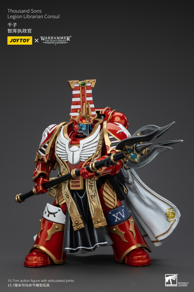 Библиарий-консул Тысячи Сынов (Warhammer Horus Heresy) - КОЛЛЕКЦИОННАЯ ФИГУРКА 1/18 Thousand Sons Legion Librarian Consul (JT6083) - JOYTOY
