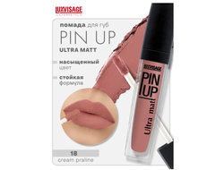 Luxvisage Матовый блеск для губ PIN UP Ultra matt