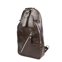 Кожаный кросс-боди рюкзак Crespino brown (арт. 
3106-52)