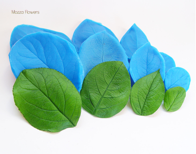 "Лист яблони" Силиконовый молд (вайнер)