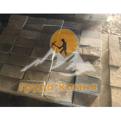 Пиленый камень серо-зеленый песчаник