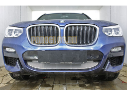 Защита радиатора BMW X3 III (G01) (xDrive AT / xDrive AT M Sport) 2017- chrome низ PREMIUM