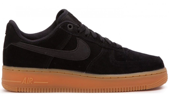 Nike Air Force 1 Low Suede Pack Black черные