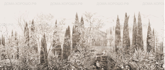 Фреска ручной работы Dream Forest Cypress DG68-COL1