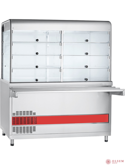 Прилавок-витрина Abat ПВВ(Н)-70КМ-С-01-НШ