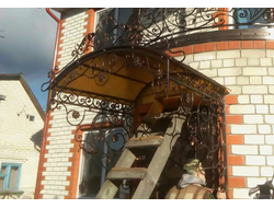 Козырек кованый цена - Арт 013