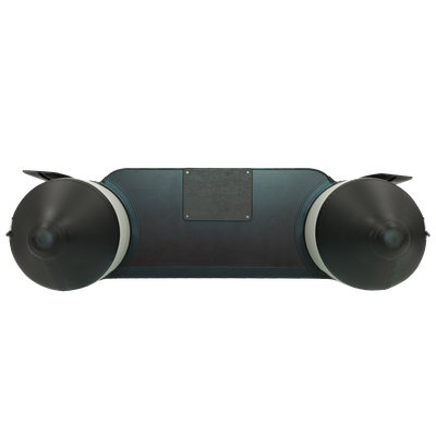 Моторная лодка Аква 2800 светло-серый/черный