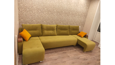 Диван-трансформер с 2-х сторон "Диамант". Общий размер 3,10 м