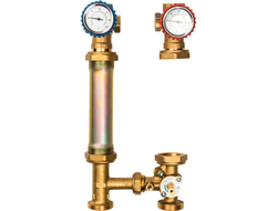 Насосная группа STOUT с 3-х ходовым приводным смесителем 1" без насоса (разборная) Арт: SDG-0007-002