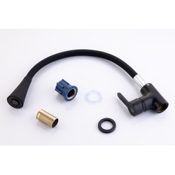 Смеситель Sanday 568804-07 черный излив №66