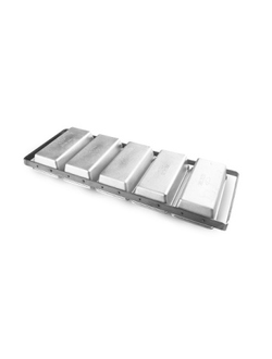 Форма для выпечки хлеба 5-ти секционная 21,5*10,5 см. литая, алюминий