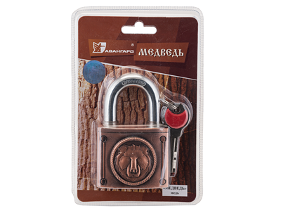 Замок навесной Медведь ВС2М-60 медь [4154]
