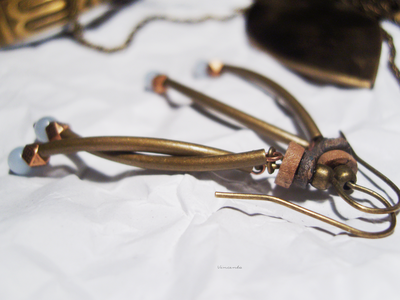 Бохо-серьги "Небо на кончиках веток"