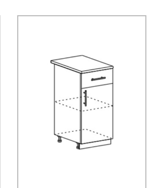Шкаф нижний с 1 ящиком (ШН1Я400)