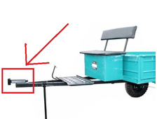 Вал прицепной тележки 010.04.02.000 МБ/Чеб