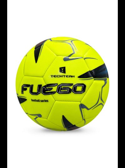 Футбольный мяч TECH TEAM FUEGO, размер 5: PVC, машинная сшивка, вес 420 г, яркий дизайн для игр и тр