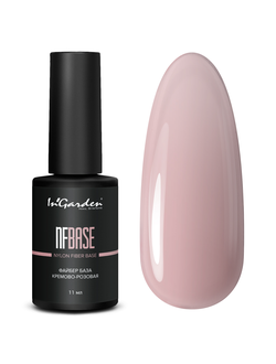Файбер база кремово-розовая NFBASE nylon fiber base creamy pink, 11 мл