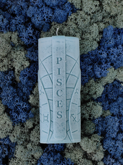 Свеча зодиакальная "Рыбы" стихия воды