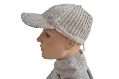 Бейсболка Vizio SS 1511 VC вязаная бежевая