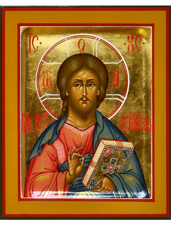 Господь Вседержитель. Спаситель. Рукописная икона.