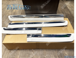 Молдинги Lexus LX 570 белые с хромом 2007-2015