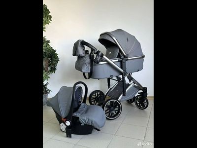 Детская коляска 3 в 1 Luxmom F2A Серый