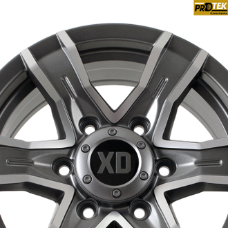 Комплект дисков R15 6,0J ET+33 6*139,7 Sakura Wheels 4156 Темно-серый с полировкой (№ 359)