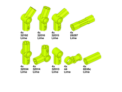 !АНАЛОГ! Special Elements for Structures Set /  Angle connectors Lime, LIME (SPEC11)