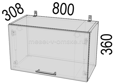 Шкаф кухонный Аляска ПГ-80 (800)
