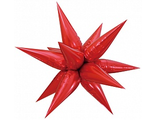 Фольгированный шар (26&#039;&#039;/66 см) Фигура, Звезда составная, Красный, 1 шт.