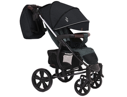 Коляска прогулочная BubaGo Model One 2021 black + dark gray