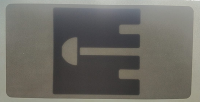 RFID метка UHF   50х100 UHF, UCODE8, paper adhesive (46x46)