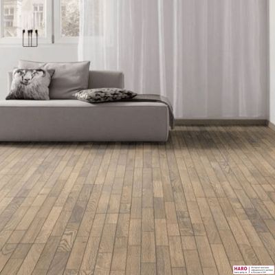 Паркетная доска Haro Дуб Табакко-Серый Терра Ретро 532982 3-пол масло