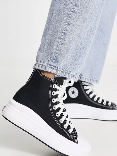 Кеды Converse All Star Move High Top высокие черные на платформе