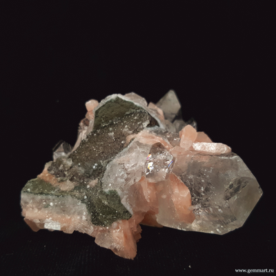 Апофиллит и стильбит. 57*55*35мм (ААА)