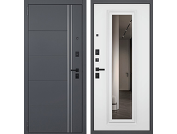 Дверь входная Vegas с зеркалом и молдингами