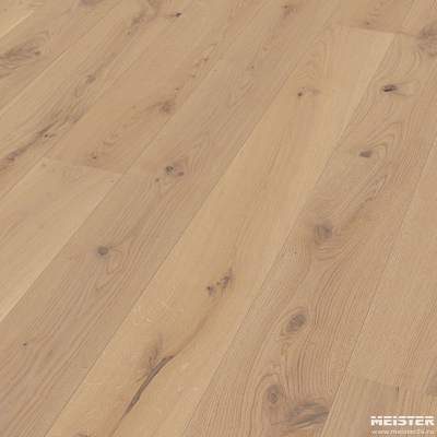 Паркетная доска Meister Дуб Рустик Кремовый 8325 PD200C
