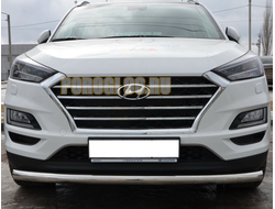 Защита переднего бампера d60 для Hyundai Tucson 2015-2018